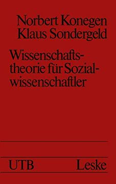 portada Wissenschaftstheorie Für Sozialwissenschaftler: Eine Problemorientierte Einführung (en Alemán)