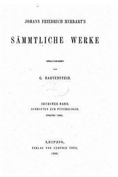 portada Johann Friedrich Herbart's Sämmtliche Werke (in German)
