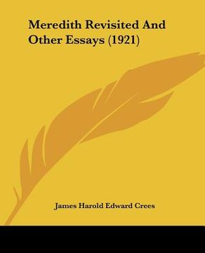 portada meredith revisited and other essays (1921) (en Inglés)