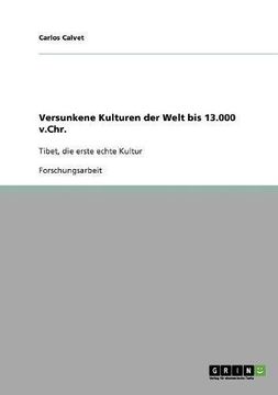 portada Versunkene Kulturen der Welt bis 13.000 v.Chr. (en Alemán)