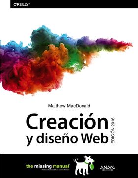 portada Creación y Diseño Web, 2016 (Títulos Especiales) (in Spanish)