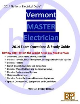 portada Vermont 2014 Master Electrician Study Guide