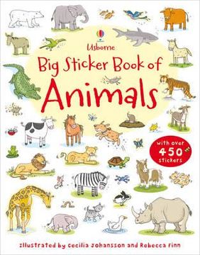 portada big sticker book of animals (en Inglés)