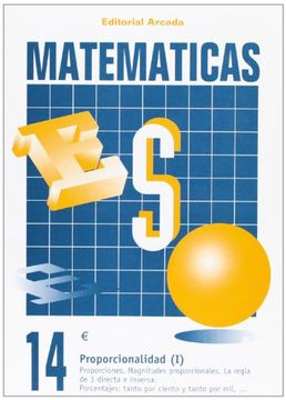 portada Cuaderno matematicas 14 - proporcionalidad (I)
