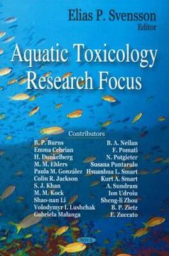 portada aquatic toxicology research focus (en Inglés)