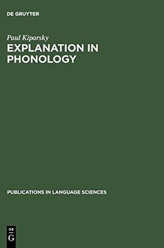 portada Explanation in Phonology (Publications in Language Sciences) 