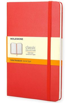 portada Cuaderno Clásico / Bolsillo / Rojo escarlata / De rayas - Moleskine (en Inglés)