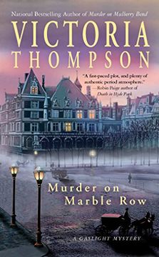 portada Murder on Marble Row: A Gaslight Mystery (en Inglés)