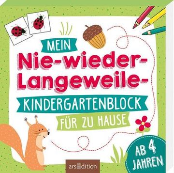 portada Mein Nie-Wieder-Langweile-Kindergartenblock für zu Hause (en Alemán)