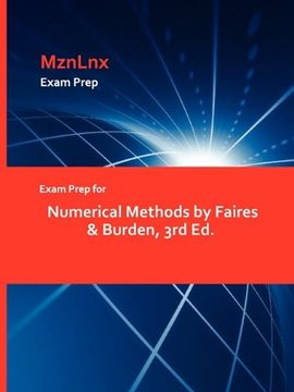 portada Exam Prep for Numerical Methods by Faires & Burden, 3rd ed. 