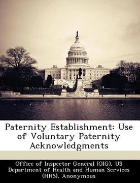 portada paternity establishment: use of voluntary paternity acknowledgments