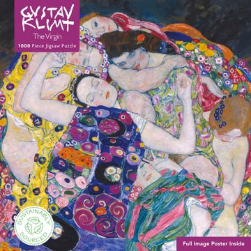 portada Adult Sustainable Jigsaw Puzzle Gustav Klimt: The Virgin: 1000-Pieces. Ethical, Sustainable, Earth-Friendly