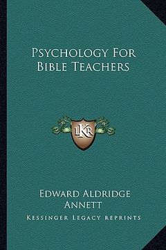 portada psychology for bible teachers (in English)
