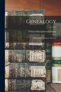 portada Genealogy: a Journal of American Ancestry; yr.1915 (en Inglés)