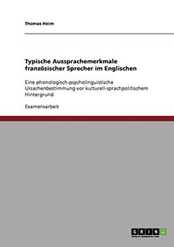 portada Typische Aussprachemerkmale französischer Sprecher im Englischen (German Edition)