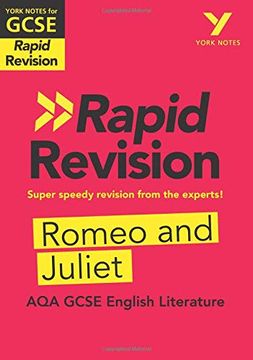 portada York Notes for aqa Gcse (9-1) Rapid Revision: Romeo and Juliet (en Inglés)