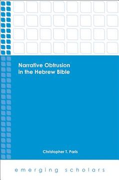 portada Narrative Obtrusion in the Hebrew Bible (en Inglés)