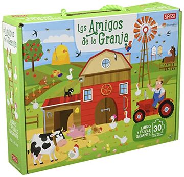 portada La Granja de Amigos. 30 Piezas. Con Puzzle Edic. Ilustrado (Español) (Puzle Gigante y Libro) (in Spanish)