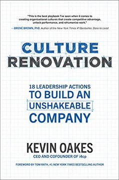 portada Culture Renovation: 18 Leadership Actions to Build an Unshakeable Company (Business Books) (en Inglés)