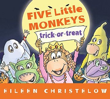 portada Five Little Monkey Trick or Treat (Five Little Monkeys Story) (en Inglés)