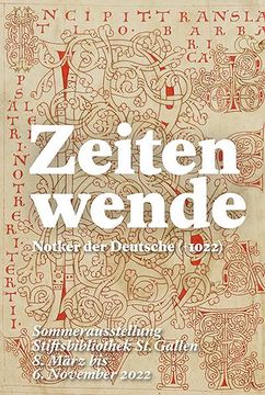 portada Zeitenwende - Notker der Deutsche (+ 1022) (en Alemán)