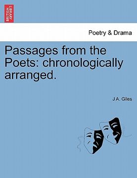portada passages from the poets: chronologically arranged. (en Inglés)