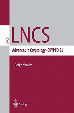 portada advances in cryptology, vol. 576 (en Inglés)