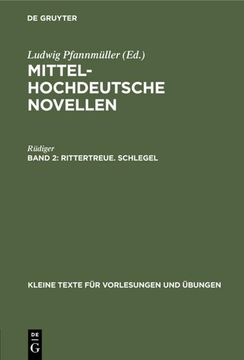 portada Rittertreue. Schlegel (in German)