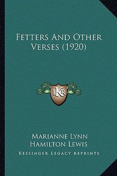 portada fetters and other verses (1920) (en Inglés)