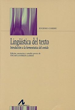 portada Linguistica del Texto Introduccion Hermeneutica del Sentido