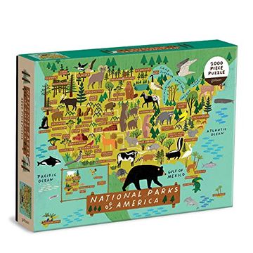 portada National Parks of America: 1000 Piece Puzzle (in English)