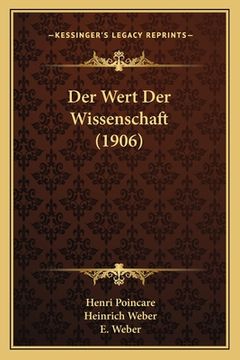 portada Der Wert Der Wissenschaft (1906) (in German)