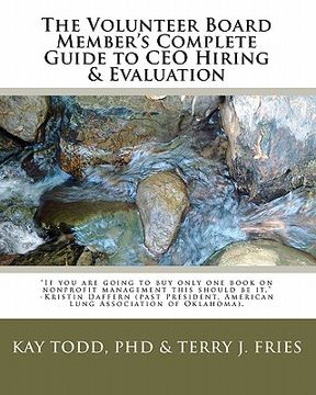 portada the volunteer board member's complete guide to ceo hiring & evaluation (en Inglés)