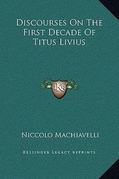 portada discourses on the first decade of titus livius