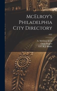 portada McElroy's Philadelphia City Directory; 1837 (en Inglés)