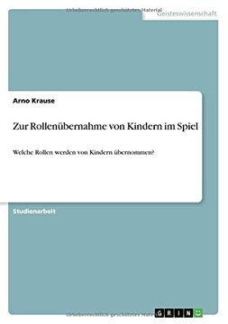 portada Zur Rollenübernahme von Kindern im Spiel (German Edition)
