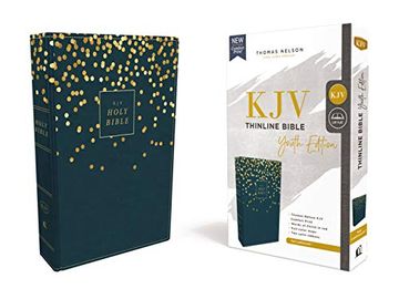 portada Kjv, Thinline Bible Youth Edition, Leathersoft, Blue, red Letter Edition, Comfort Print: Holy Bible, King James Version (en Inglés)