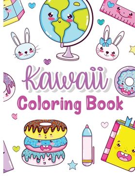 portada Kawaii Coloring Book: Kids Coloring Book with Funny Kawaii - Coloring Books - Gifts for Children - Kawaii Doodle Coloring Pages for Kids - A (en Inglés)