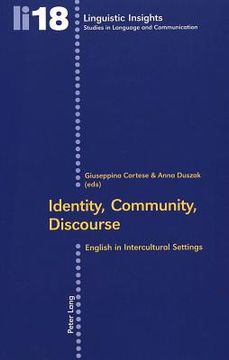 portada Identity, Community, Discourse: English in Intercultural Settings (en Inglés)