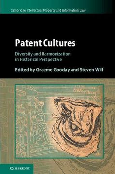 portada Patent Cultures (Cambridge Intellectual Property and Information Law) (en Inglés)