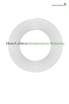 portada Introduction to Modernity (Radical Thinkers) (en Inglés)