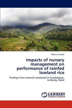 portada impacts of nursery management on performance of rainfed lowland rice (in English)