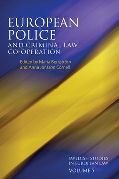 portada european police and criminal law co-operation (en Inglés)