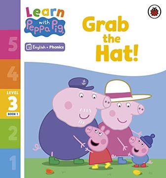 portada Learn With Peppa Phonics Level 3 Book 1 - Grab the Hat! (Phonics Reader) (en Inglés)