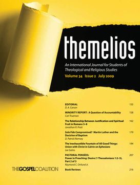 portada Themelios, Volume 34, Issue 2 (en Inglés)