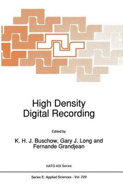portada High Density Digital Recording (en Inglés)