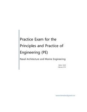 portada Practice Exam for the Principle and Practice of Engineering (PE) - Naval Architecture (en Inglés)