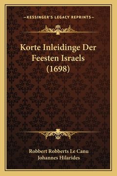 portada Korte Inleidinge Der Feesten Israels (1698)