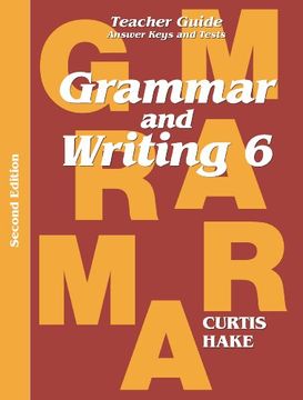 portada Saxon Grammar & Writing 2nd Edition Grade 6 Teacher Packet (Stephen Hake Grammar) (in English)
