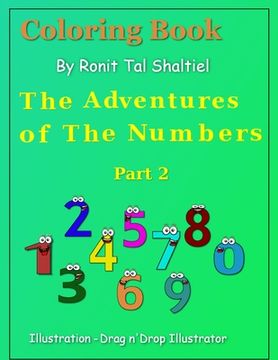 portada Coloring book - The adventures of the numbers: Subtraction (en Inglés)